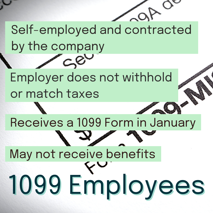 Difference between W2 and 1099