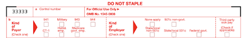 Form W-3 Top