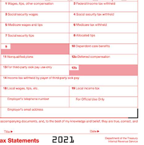 Form W-3 W2 Info