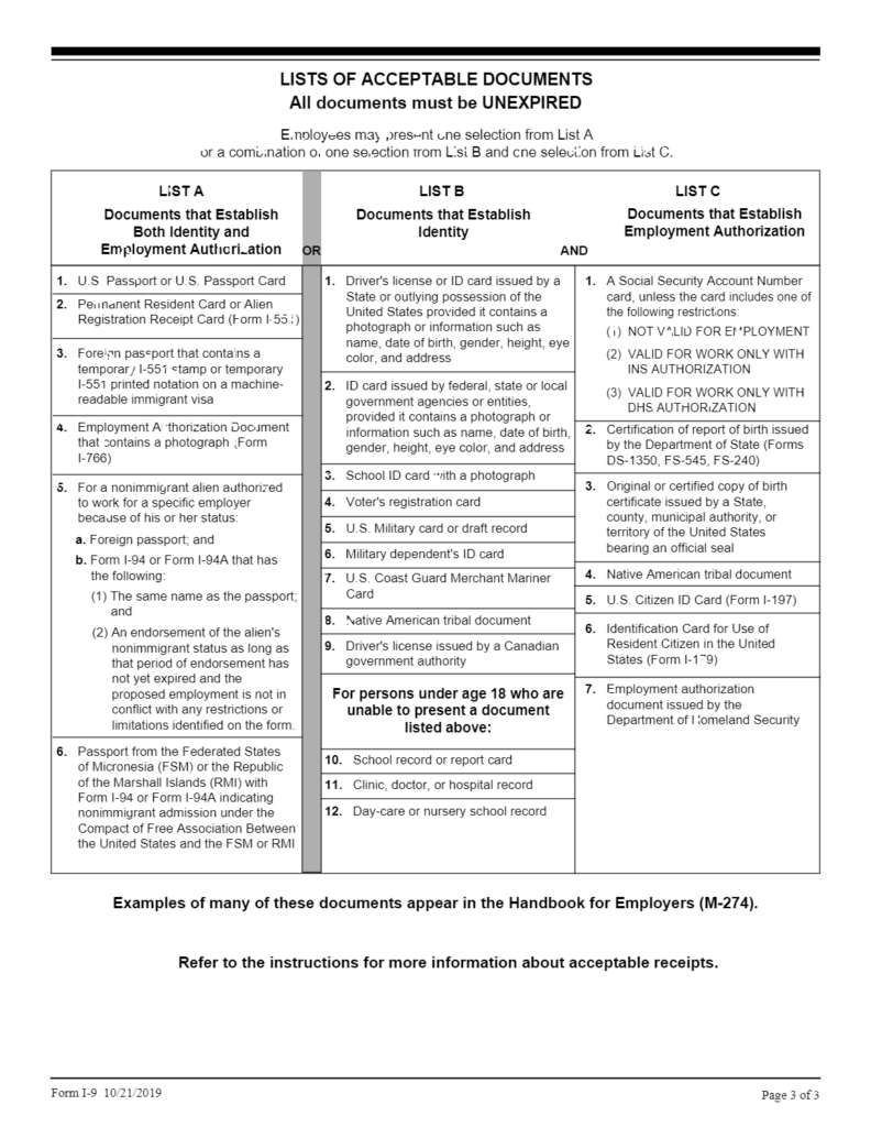 What is the Form I-9