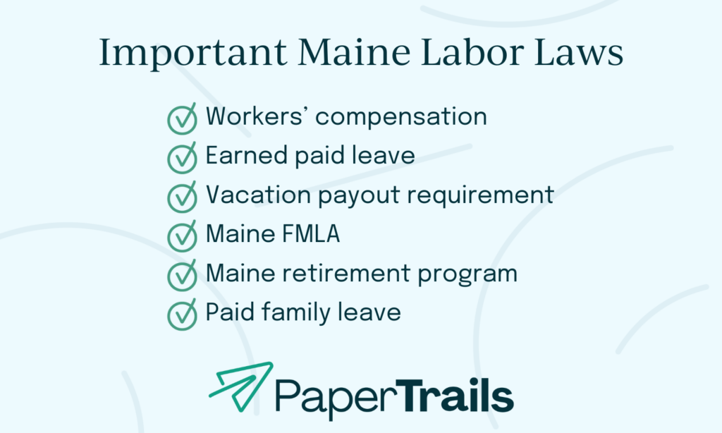 Important Maine Labor Laws